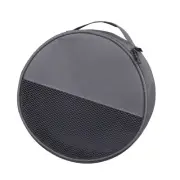 Round Plate Carriers Bag with Zippers & Handle for Outdoor Camping Tableware Bag