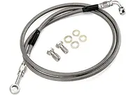 Mofun 54" Hydraulic Front Brake Line Kit For 12"-14" Handlebar Non-ABS Fits for 2008-2012 Harley Dyna Street Bob, 2010-2017 Wide Glide, 2012-2016 Switchback, 2009-2010 Fat Bob, Stainless Steel