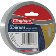 Clingtape Silver Cloth Tape 48mm x 25m