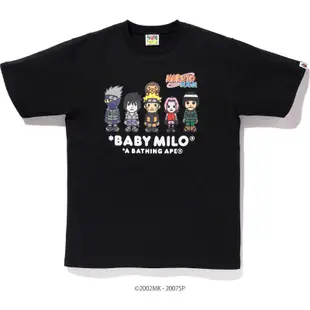 沐浴 APE X NARUTO T 恤 BABY MILO