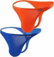 [YUYUPREF] Mens Underwear Thong G-String Athletic Sports G-Thongs Low Rise T-back For Men