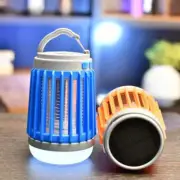 Solar Power Mosquito Killer Lights Outdoor Portable LED Electric Bug Zapper USB