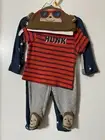 Carter's Newborn Boys 4-Pcs Monkey "Hunk" Hat Sleeper Shirt & Pants Set NEW