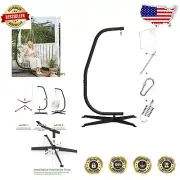 Stability-Rich 330lbs Hammock Swing Stand with Stylish Design & Accessories