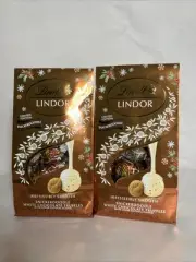Lindt Lindor Holiday Snickerdoodle White Chocolate Candy Truffles, 6 Oz LOT OF 2