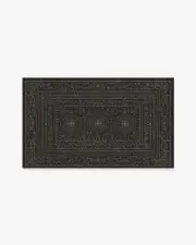 90' x 150' | Machine Washable Runner Rug | Kid & Pet Friendly | Indoor Rug | Gisele Soft Black Rug | Ruggable