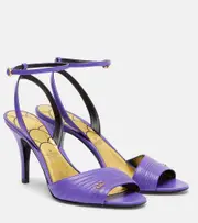 [Valentino Garavani] Valentino Garavani Ladycrush 85 leather sandals AU 10 purple