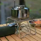 BBQ Grill Steel Portable Folding Barbecue Grill Gas Stove Mini X0E7