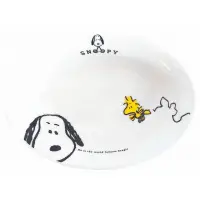 在飛比找蝦皮購物優惠-日本進口 史努比 snoopy 陶瓷橢圓盤 18cm 咖喱盤