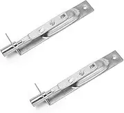 2 Pack 8 Inch Door Bolt Flush Stainless Steel Security French Door Lock Concealed Slide Bolt Latch