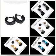 Set of 6: Cuff Earrings 6 Pair - Black & Silver & Gold - One Size