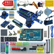 Epalzonexp Ultimate Mega 2560 Starter Kit: Arduino IDE Compatible, 40+ Lessons &