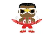Marvel #08 Captain America Falcon 10cm Pop! Enamel Pin Badge w Stand Collectible