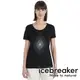 【icebreaker】Tech Lite 女羊毛U領短袖衣150-神秘『黑』 0A56YA