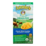 Annies Homegrown Macaroni and Cheese - Organic - Grass Fed - Classic Mild Che...