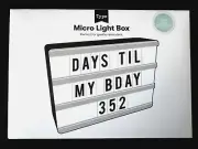 TYPO Micro Light Box Make A Statement Send A Message Reminder Xmas Gift idea