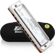 East top Harmonica Key of Ab, 10-Hole Diatonic Harmonicas Blues Harp Mouth Or...