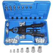 Rivet Nut Nutserts Tool Rivnut Gun Riveter Mandrels Kits M3 M12 - 110pcs