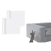 2Pcs Anti Cat Scratch Furniture Protectors from Cats Cat Scratch Deterrent Tape Couch Protector for Cats 45X500cm