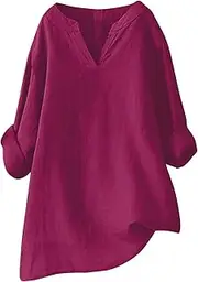 [Miekld] deals of the day lightning today prime outdoor Loose Fit oversized tshirts for women dollar under 1 flash open back shirts casual overstock items clearance blue, S10-red, XX-Large