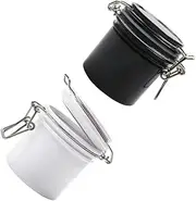BATHVEVE 2pcs Eyelash Grafting Glue Jar Sealed Eyelash Storage Boxes for Extensions Compact Leak Organizers for Makeup Travel Use