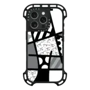 iPhone 16 Pro Ultra Bounce Case MagSafe Compatible BLACK LANDSCAPE BY ROMERO BRITTO