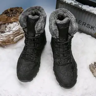 【MINE】保暖雪地靴/保暖禦寒機能戶外休閒雪地靴-男鞋(黑)