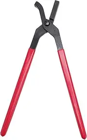 Hoof Nail Clincher, Rugged Steel Non Slip Rubber Handle Horse Shoe Care Farrier Tool, Horseshoe Nails Clincher Horse Shoe Care Farrier Tool for Trimming Horse Hooves