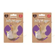 2x Rosewood Catnip Motion Activated Tune Chaser Bird Cat/Kitten Pet Toy Purple