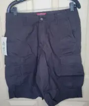 Matchstick Argus Utility Style Cargo Shorts Men's 32 Dark Brown Flat Front