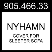 IKEA NYHAMN Cover For Sleeper Sofa Naggen Beige 905.466.33