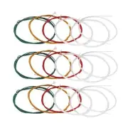 Colorful Classical Guitar Strings 3 full sets Clear Nylon for E-1st B-2nd G