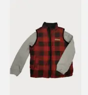 Buffalo David Bitton Boy's 2 Piece Reversible Vest Se(Buffalo Check L 14/16)NWT