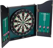 Anko Dartboard in Wooden Cabinet with Score Board and Game Darts Pub Style