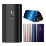 Bakeey Smart Sleep Mirror Window View Bracket Protective Case For Samsung Galaxy A6 2018/A6 Plus 2018/A7 2018/A9 2018 A9 2018 SILVER