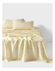 [Linen House] Nimes Sheet Set in Lemon