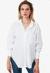 在飛比找ZALORA購物網優惠-Basic Boyfriend Shirt