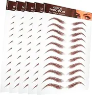 Mikinona 5 Sheets Eyebrow Stickers Eyebrow Transfers Stickers Eyebrow Sticker for Eyebrows Waterproof Authentic Eyebrow Peel off Eyebrow Sticker Eyebrows Makeup Sticker Simulation Eyebrow