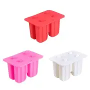 Silicone Popsicle Mold Reusable Homemade Ice Tray for Kids with Lid