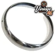 HEADLIGHT TRIM ANELLO CHROME BEZELS CLASSIC CAR 7" SEALED BEAM LAMP MINI SINGLE (for: Morris)