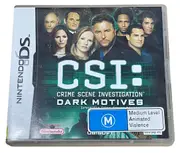 CSI: Crime Scene Investigation Dark Motives Nintendo DS 2DS 3DS Game *Complete* (Preowned)