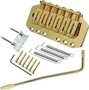 Generic 89mm Top Loaded Tailpiece for Electric Guitar with Mounting Accessories, gold