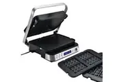 EUROCHEF Smart Multi Contact Grill Sandwich Press Panini Waffle Maker Griddle Stainless Steel