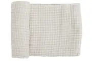Little Unicorn: Single Cotton Muslin Swaddle - Tan Gingham