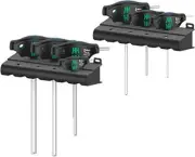 Wera 05023450001 454/7 HF Set 1 Screwdriver Set T-Handle Screwdrivers Hex-Plus