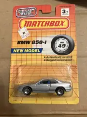 1990 MATCHBOX SUPERFAST MB 49 SILVER BMW 850-I NEW