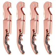4Pcs 5" Wine Opener Waiter Corkscrew Red Wine Bottle Opener for Waiter Rose Gold