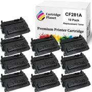 10 Pack Compatible Toner Cartridge Replacement for HP CF281A 81A (10,500 pages) for HP LaserJet Enterprise M604 M604dn M604n M605 M605dn M605n M605x M606 M606dn M630 M630dn M630f M630h M630z