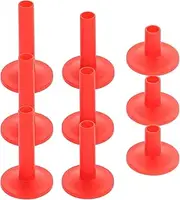 DRESSOOS 12pcs Durable Cymbal Sleeves with Base for Drum Kit Lightweight and Easy to Install Compatible with Drum High Durability and Fine Workmanship
