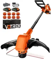 Weed Wacker & Lawn Edger 2-In-1, 12" Cordless String Trimmer with Auto Feed - 2